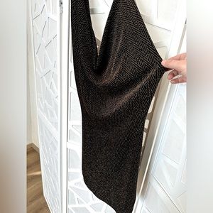 Monaco Plunge Neck Mini Dress
